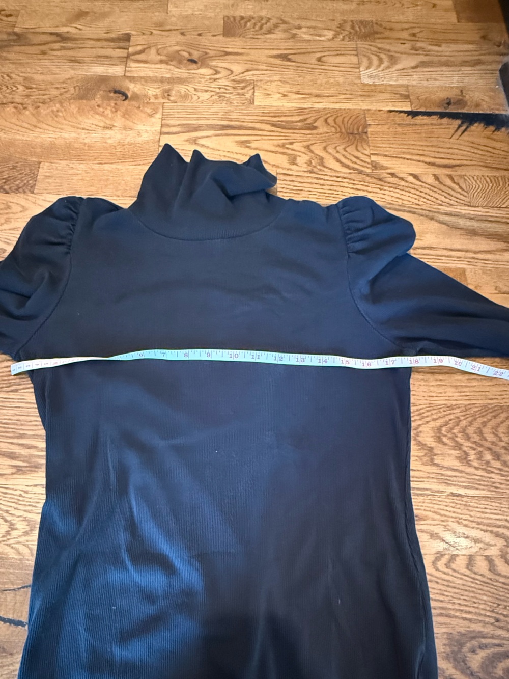 Veronica Beard. Cedar Ribbed Turtleneck. Black. Size Medium. - Picture 9 of 9